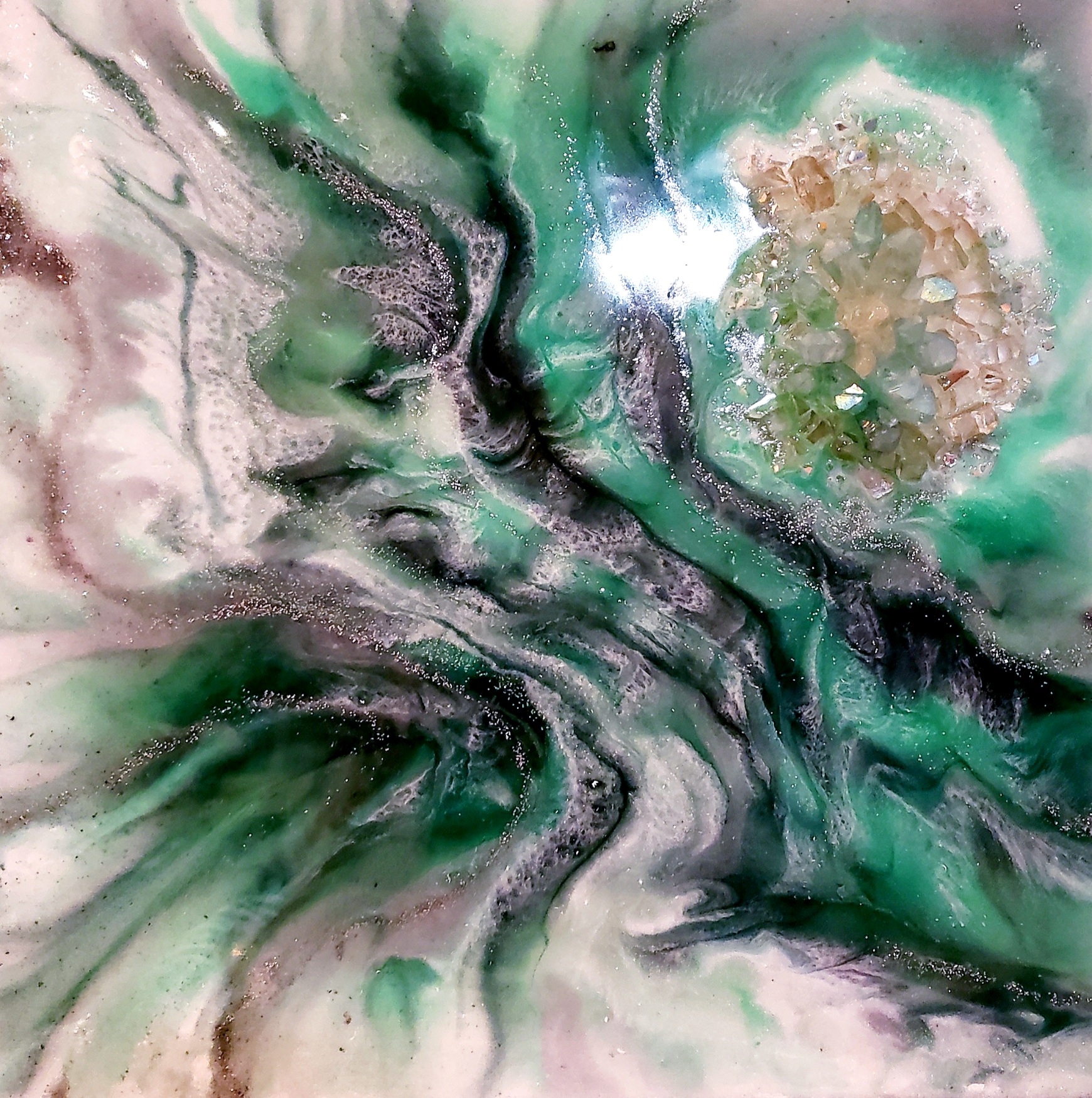 Geode Resin Canvas Workshop