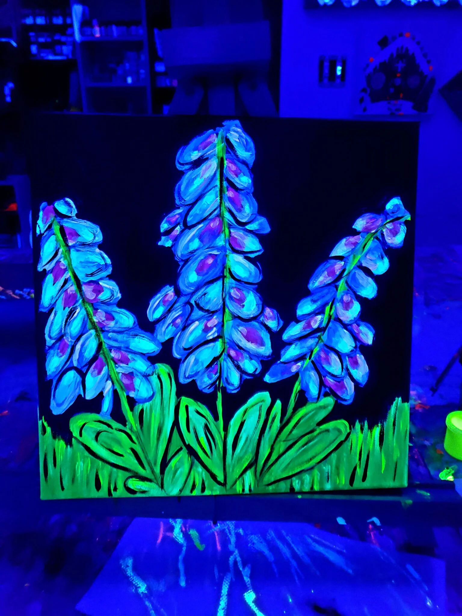 Glow In The Dark Canvas Paint Party Ages 8 & Up