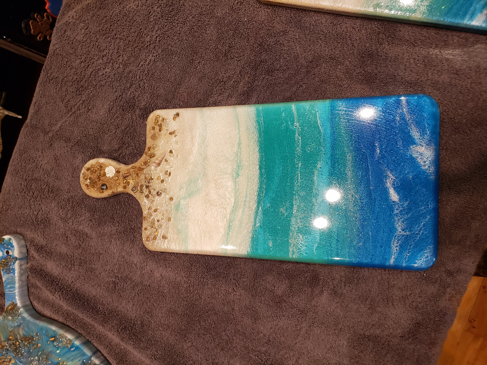 Resin Ocean Art: Decorative Board Or State Of Texas