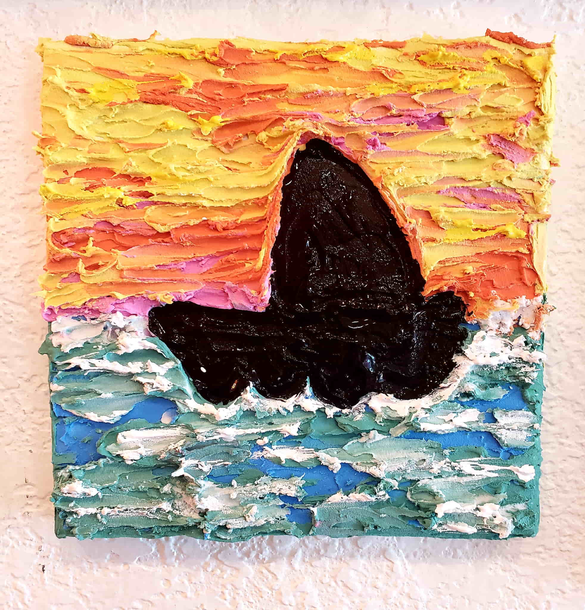 Pallet Knife 3-D Canvas Painting Ages 9 &Amp; Up